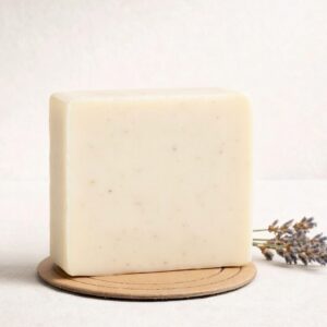 Jabón natural de avena y lavanda